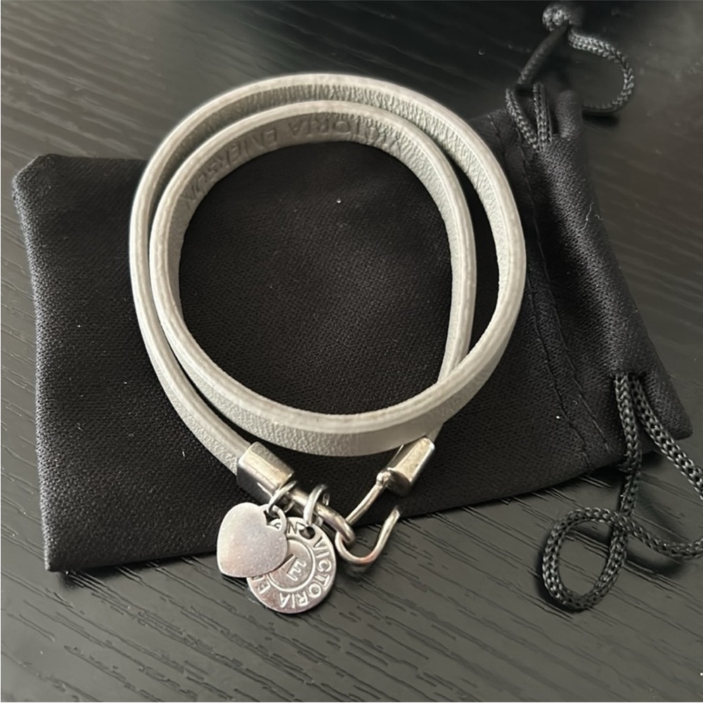 GREY | Victoria Emerson | Double Wrap | Heart | Bracelet